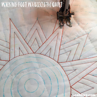 walking foot quilting with Leah Day